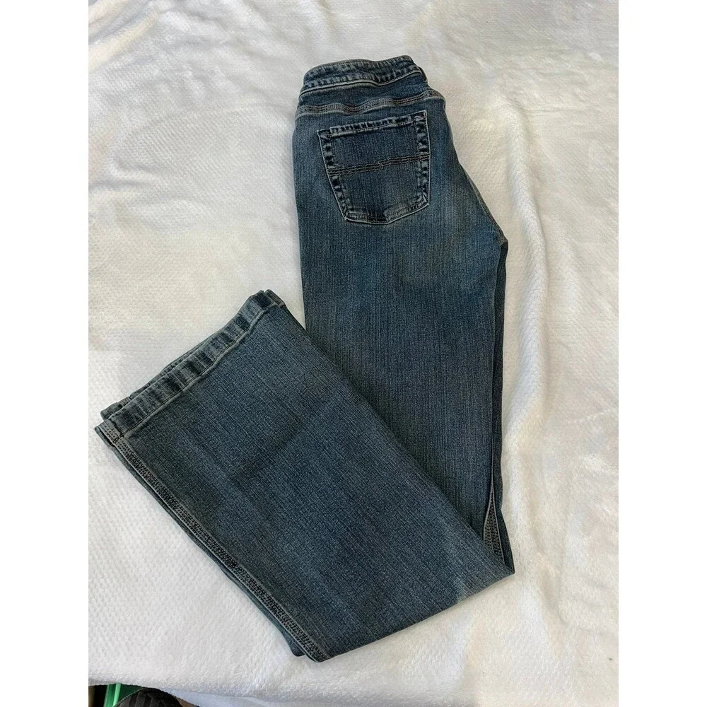 SILVER BOOTCUT JEANS DIRTY BLUE WASH COLOR SZ 30-33L